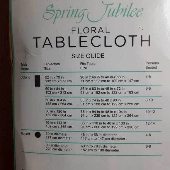 Spring Jubilee Floral Table Linen | New! 60x144" - Picture 7 of 10